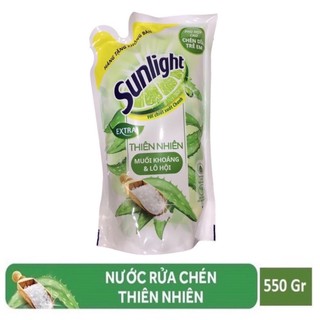 Combo 2 túi nước rửa chén sunlight thiên nhiên 550g