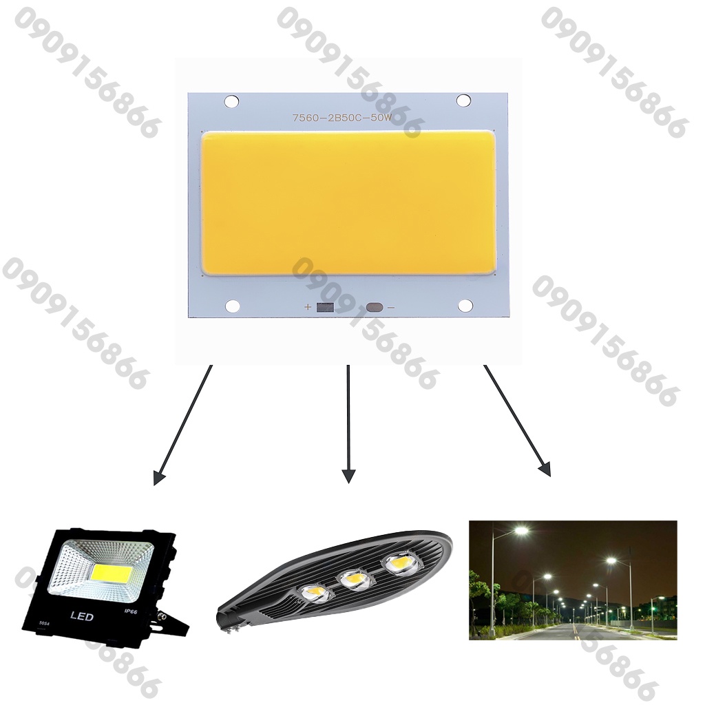 Mắt led pha Cob 50w