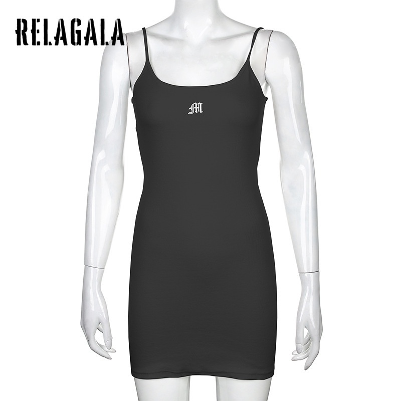 Đầm Dáng Ôm Thêu Chữ RelaGala Thời Trang Quyến Rũ Cho Nữ