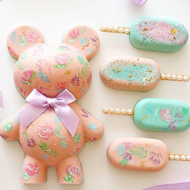 Khuôn Silicone Tạo Hình Kim Cương 3d Trang Trí Bánh Diy