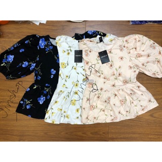 Áo babydoll hoạ tiết