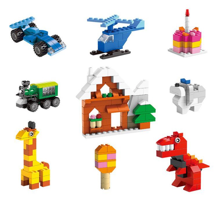 Bộ độ chơi lego 1200 chi tiết, cùng bé yêu sáng tạo