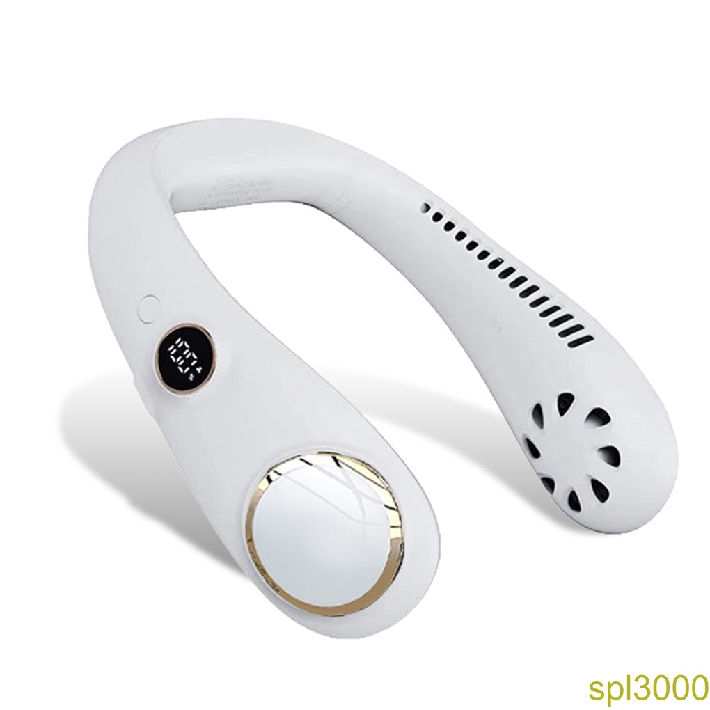 [spl3000]Mini Portable Summer *[Neck Hanging] *Fan [USB Rechargeable] Sweat-proof *Cold 360℃![360 Degrees] *[Air