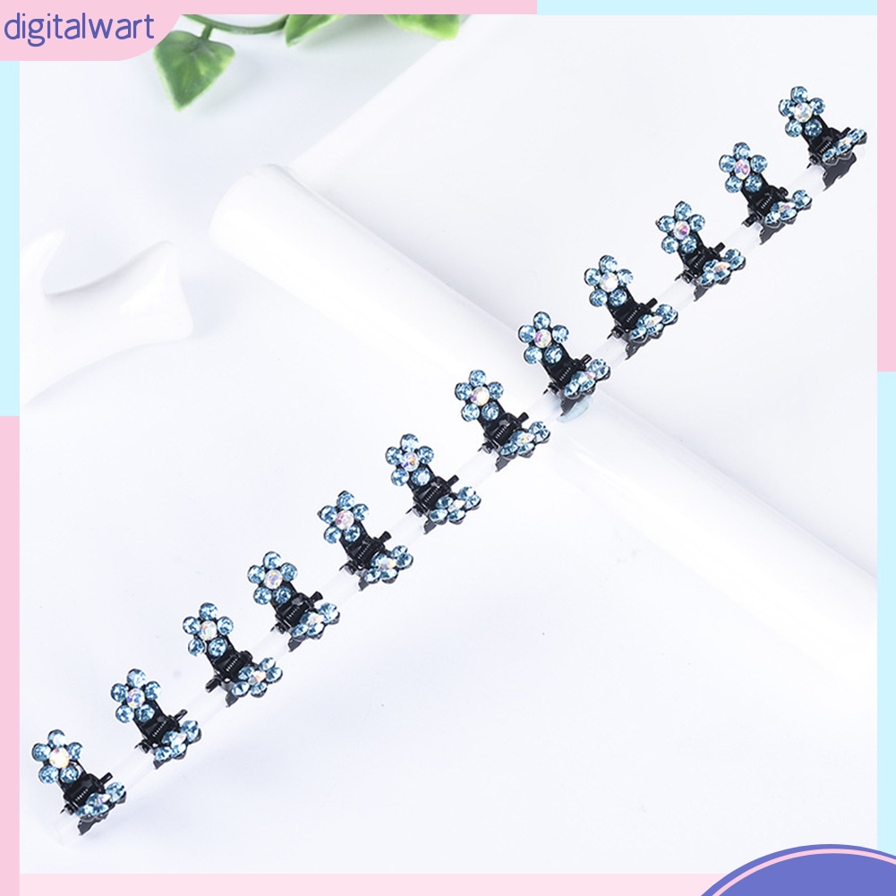 Kẹp Tóc Đính Đá Hình Hoa Dễ Thương Cho Bé Gái