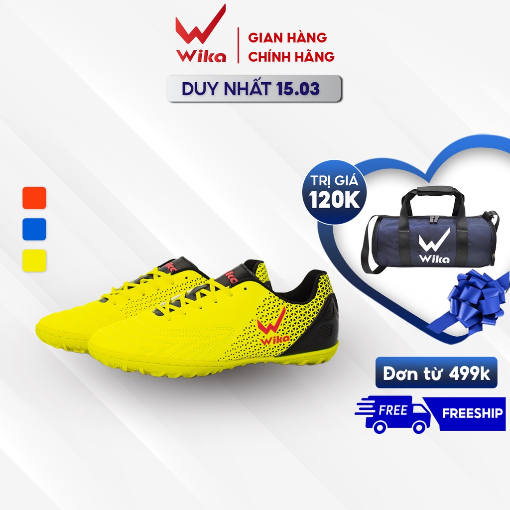 Giày Đá Bóng Sân Cỏ Nhân Tạo WIKA NEO ONE Công Nghệ Định Hình Gót Ôm Chân, Đế Bằng Cao Su Non Độ Bền Cao