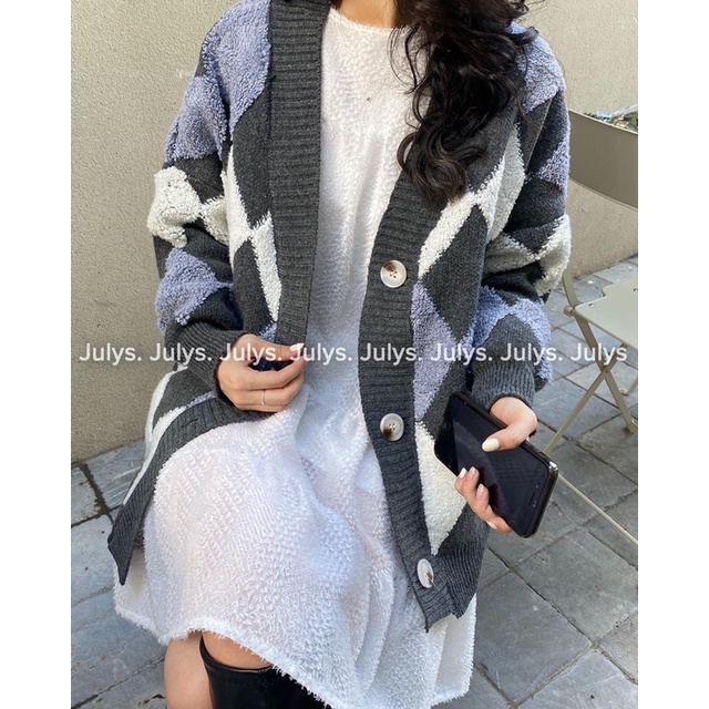Áo cardigan len lông trám dày JULYS STORE (ảnh thật shop chụp kèm video cận chất) | BigBuy360 - bigbuy360.vn