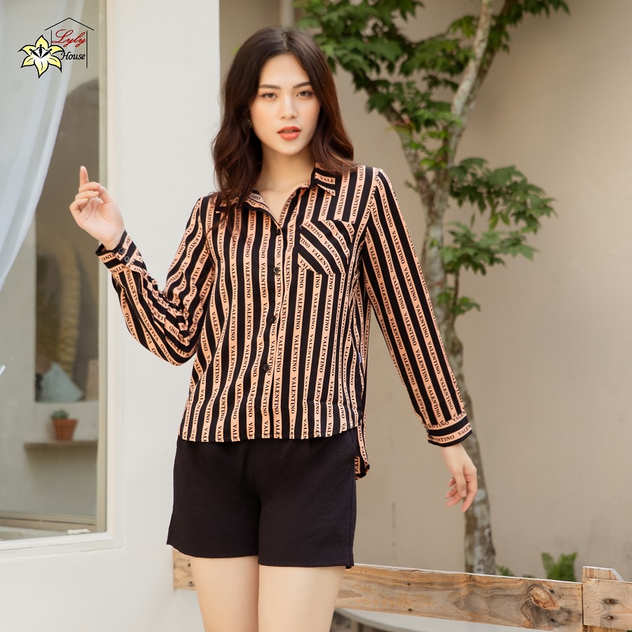 Áo sơ mi valetino nữ form rộng công sở cao cấp có size m - 4xl