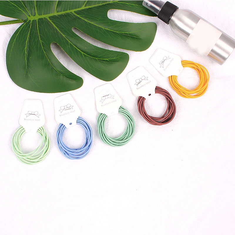 Set 10 Dây Buộc Tóc Bằng Cao Su 5cm