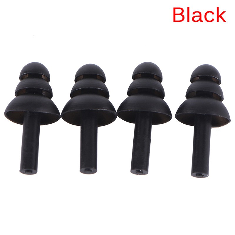 Bộ 4 Nút Bịt Tai Chống Ngáy Bằng Silicone Tiện Dụng Khi Ngủ