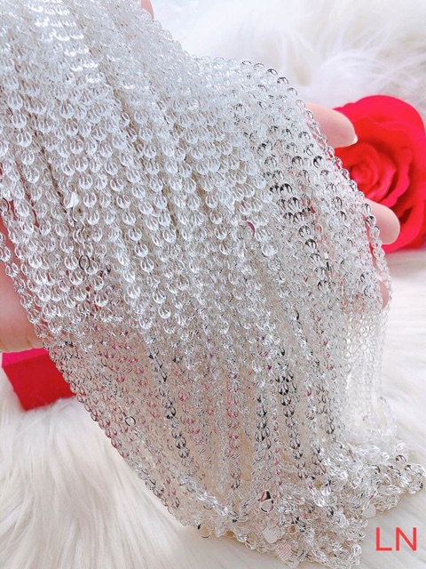 Dây chuyền chữ U , Dây chuyền đuôi phụng hàng bạc ta cao cấp sáng đẹp-THJ SILVER