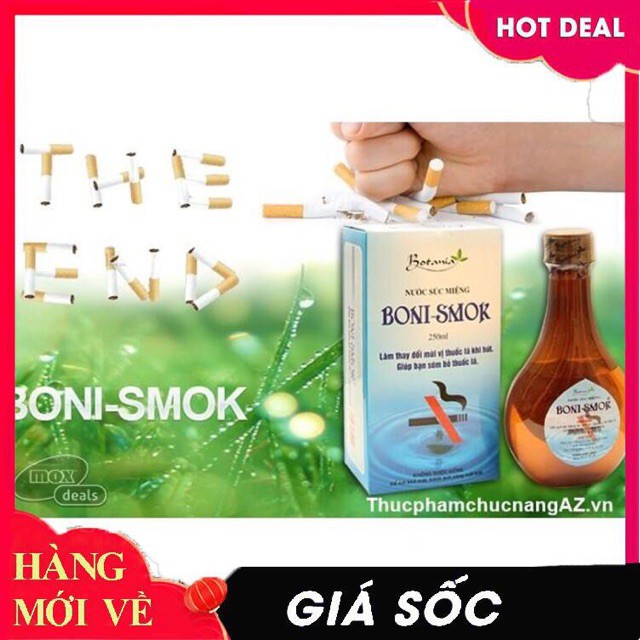 Nước súc miệng Boni-smok 150ml.-250ml