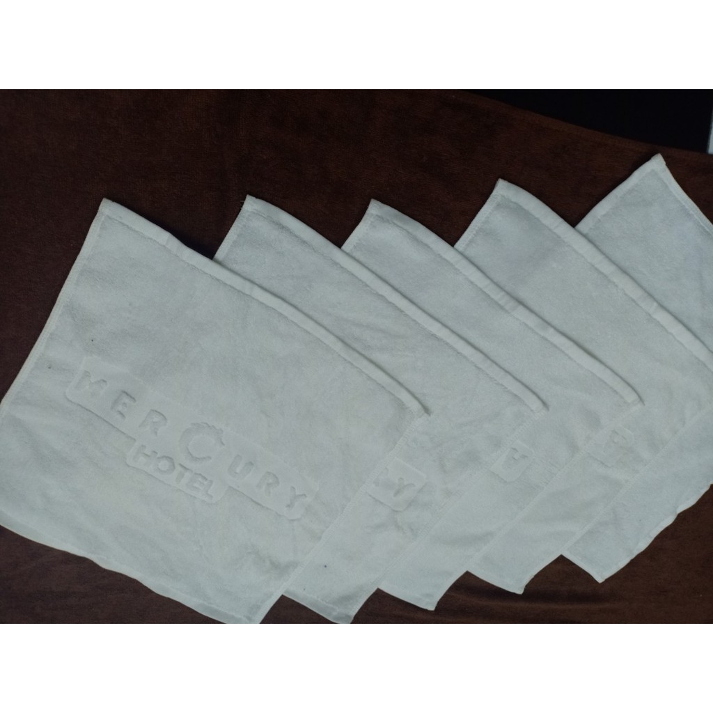 Khăn tay khách sạn 35x35cm khăn bông cotton trắng dùng làm khăn tay khăn mặt khăn lau cho khách sạn nhà nghỉ, rẻ bền đẹp