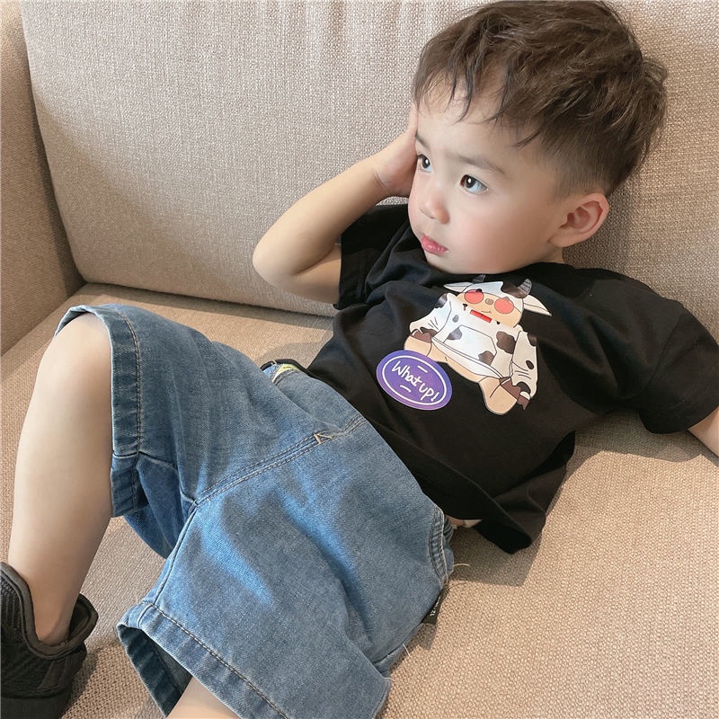 Quần Short Denim Hàn Quốc Thời Trang Mới Cho Bé Trai