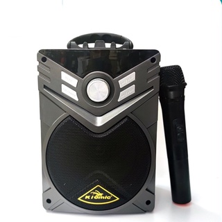 Loa bluetooth karaoke kiomic k56 6.5" kèm micro không dây mã sp: 20713-k2p