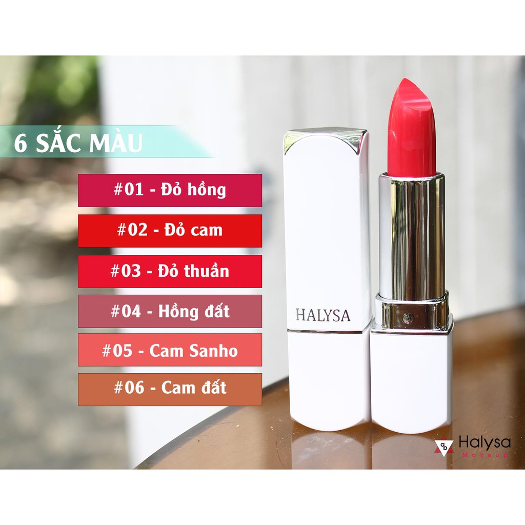 Son thỏi lì, son không chì, lên màu siêu chuẩn, mềm mịn môi Halysa | BigBuy360 - bigbuy360.vn