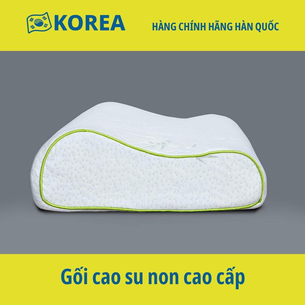Gối cao su non lượn sóng - Chính hãng Mehome Hàn Quốc - Hạn chế ngáy ngủ cả nhà ngủ ngon (MP-045)