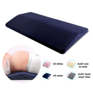 Gối kê lưng, gác chân nằm ngủ cho bà bầu bằng cao su non hoặc than hoạt tính hỗ trợ người đau lưng, bệnh cột sống