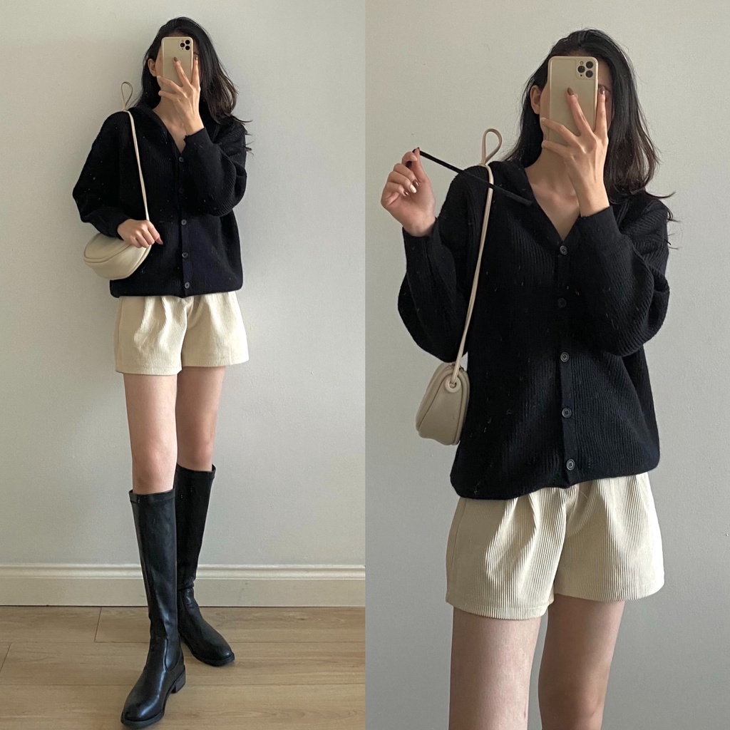 Áo cardigan len có mũ _ A0277 | BigBuy360 - bigbuy360.vn