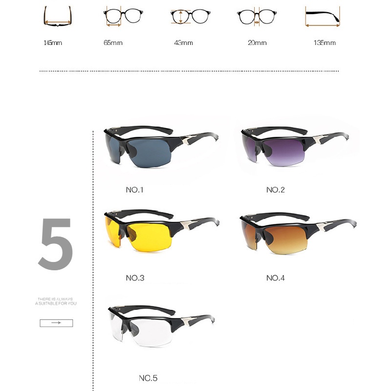 Kính Mát Thể Thao Tầm Nhìn Ban Đêm / Câu Cá / Lái Xe Cá Tính