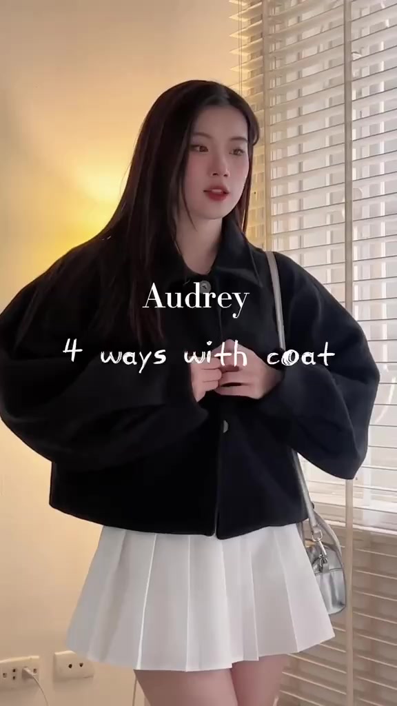 ÁO KHOÁC NỮ, ÁO KHOÁC DẠ ÉP HÀN QUỐC DÁNG CROPTOP TAY PHỒNG HÀNG LOẠI 1 (video/sẵn) | BigBuy360 - bigbuy360.vn