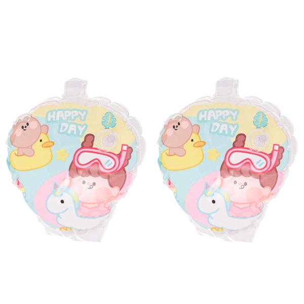 Phao tay hoạt hình đáng yêu cho bé kiểu dáng nút cài dễ sử dụng