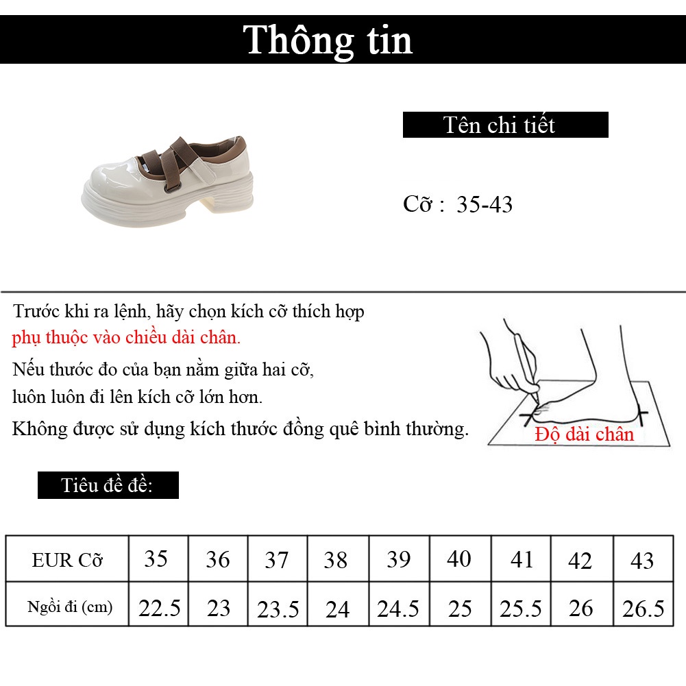 Giày Da Đế Dày Nhỏ Mềm Mại Phong Cách Mùa Thu Cho Bạn Gái
