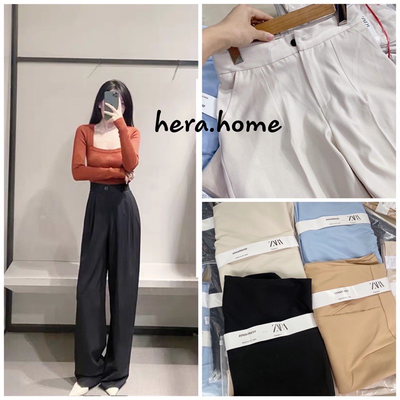 {Có Sẵn} Quần tây ống suông zar kèm hình thật ở cuối