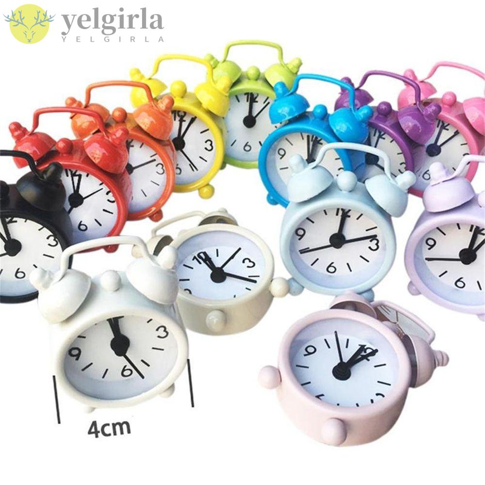 Đồng Hồ Báo Thức Điện Tử Để Bàn Mini Bằng Kim Loại Kiểu Retro Sáng Tạo