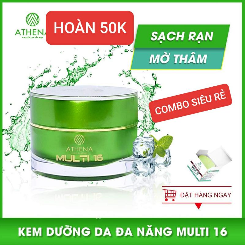 Kem Multi 16 siêu mờ rạn (3 lọ 20g, 30g) HÀNG CHUẨN, GIÁ Sỉ