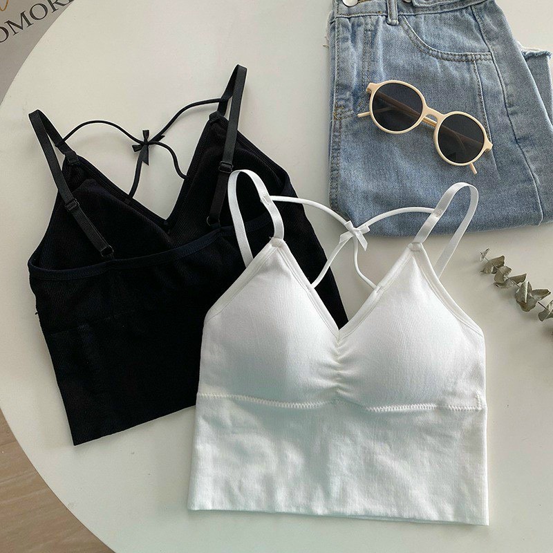 Áo Bra nữ 2 dây đan chéo thắt nơ hở lưng sexy quyến rũ
