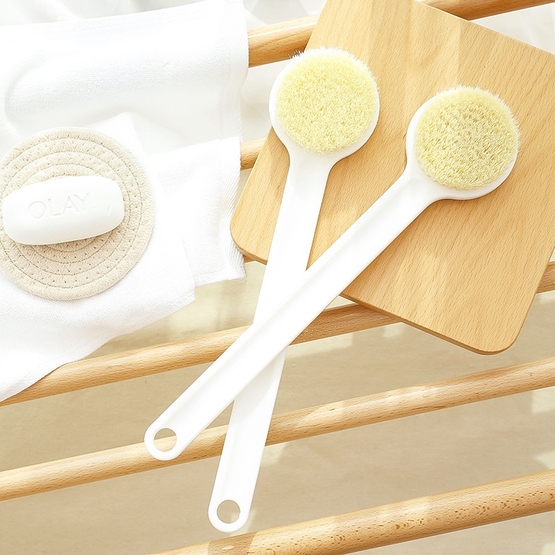 Bàn Chải Chà Lưng Tẩy Tế Bào Chết Với Tay Cầm Dài Mềm Mại Tiện Dụng Cho Nhà Tắm