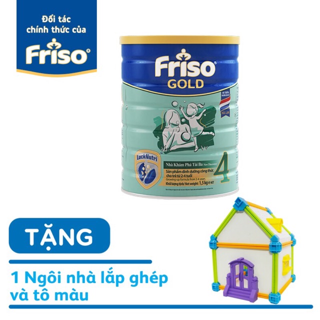 (HCM) Sữa Bột Friso Gold 4 1500g( tặng quà)