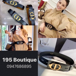 Đai váy bản to hoạ tiết túi