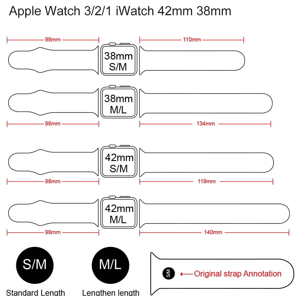 Dây đeo silicon thể thao cho đồng hồ thông minh for Apple Watch 1 / 2 / 3 / 4 / 5 / SE / 6/7 , iWatch 38mm/40mm 42mm/44mm 41mm 45mm