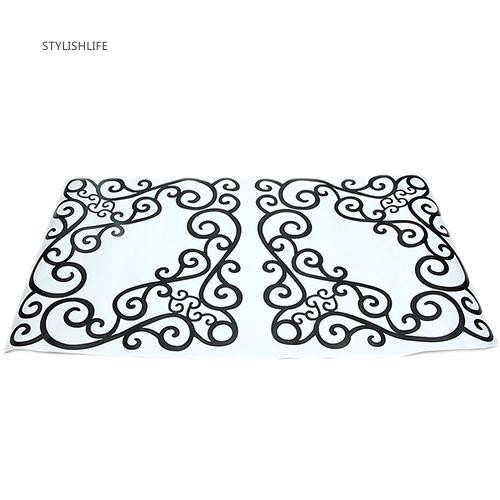 Set 4 Miếng Dán Trang Trí Cửa Sổ Họa Tiết Tráng Gương Độc Đáo