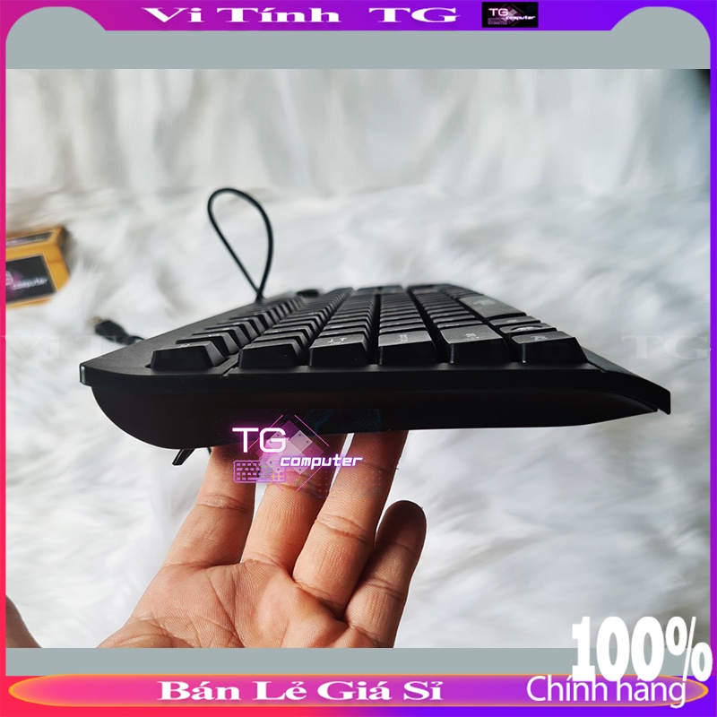 Bàn phím máy tính kết hợp bộ chia USB có dây giá rẻ tiện lợi Vi tính TG
