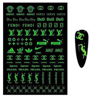 Stick thương hiệu dạ quang dán móng nails