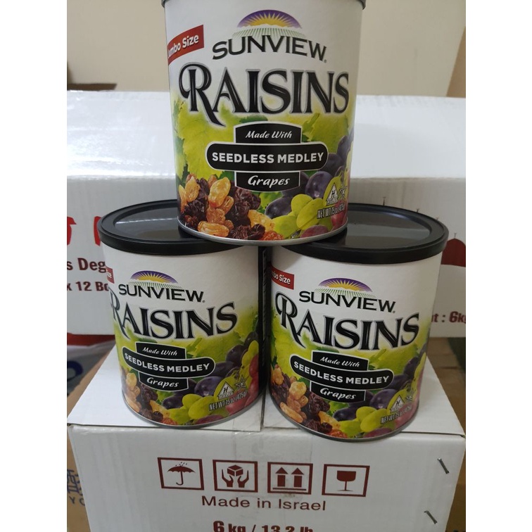 [HÀNG CHUẨN] NHO KHÔ RAISIN SUNVIEW NHẬP KHẨU MỸ 425GR | BigBuy360 - bigbuy360.vn