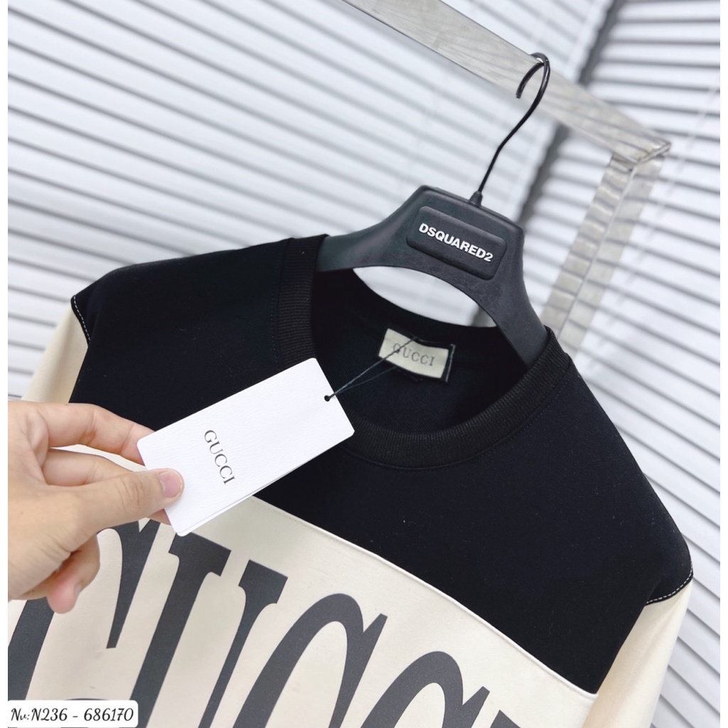 Áo Phông Nam Gc In Hình Logo Cao Cấp - Áo Thun Nam Nữ Gu.cci Chất Vải Cotton Mát Mịn