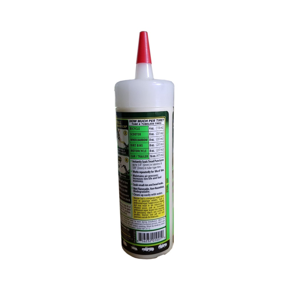 Keo tự vá Monster Seal Tire Sealant 0.23-0.47-0.95 L (8-16-32 oz)