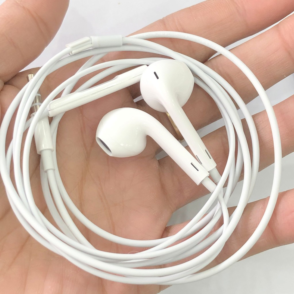 Tai nghe dùng cho Iphone chân tròn 3,5 mm, tay nghe có mic nghe gọi âm thanh hay bass mạnh chống ồn KLH Shop