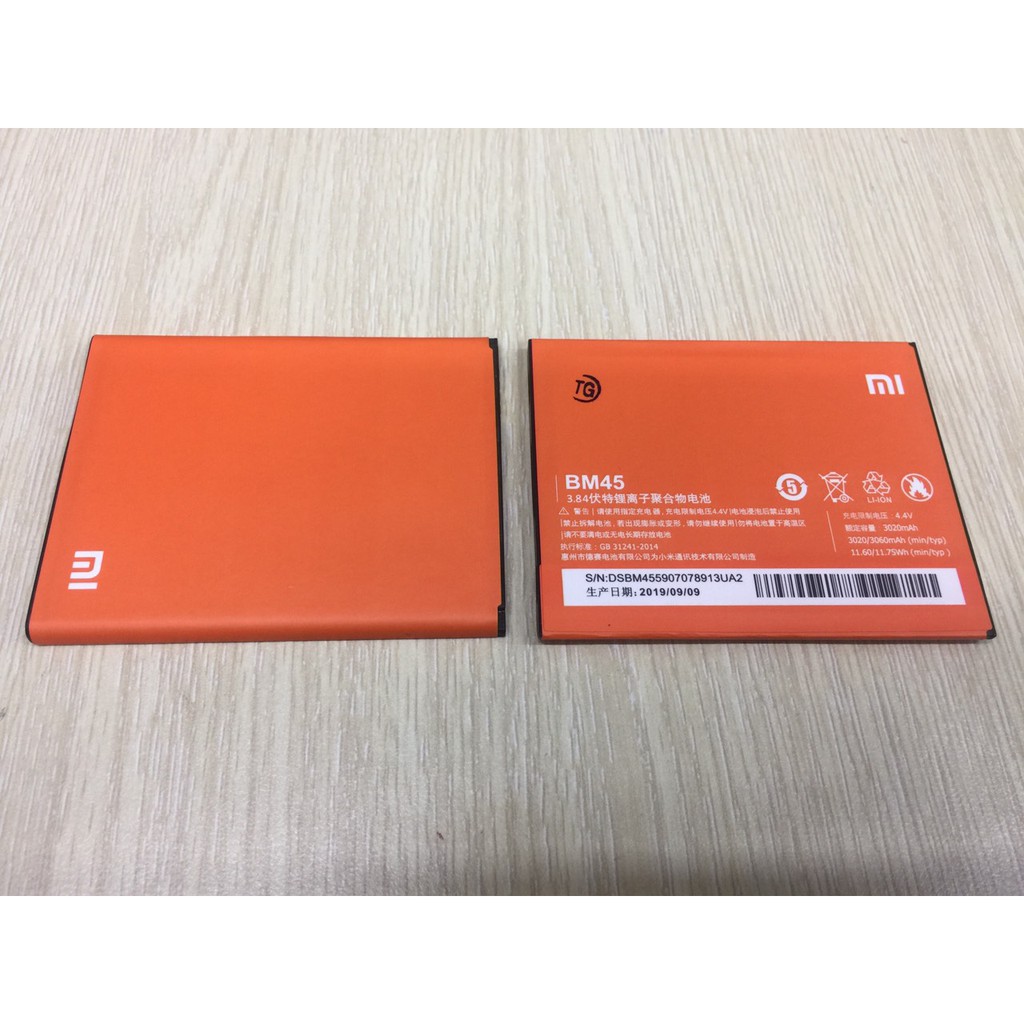 PIN ĐIỆN THOẠI XIAOMI REDMI NOTE 2 - BM45 ZIN - BẢO HÀNH 3 THÁNG - LINH KIỆN NAM VIỆT MOBILE .