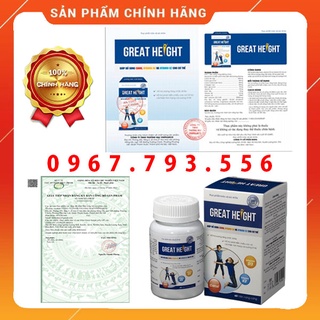 Tăng chiều cao Great Height - Viên uống hỗ trợ tăng chiều cao cho trẻ từ 3-25 tuổi