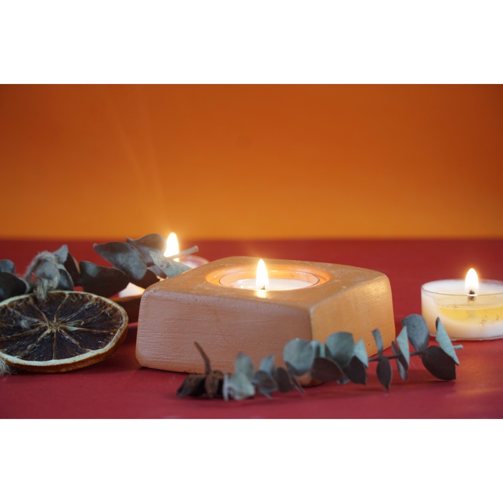 Đồ Bỏ Nến Tealight Đất Nung - Trang Trí Tiệc và Giáng Sinh