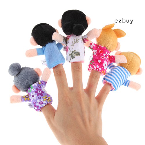 Set 6 Con Rối Kể Chuyện Đeo Ngón Tay Thiết Kế Đáng Yêu