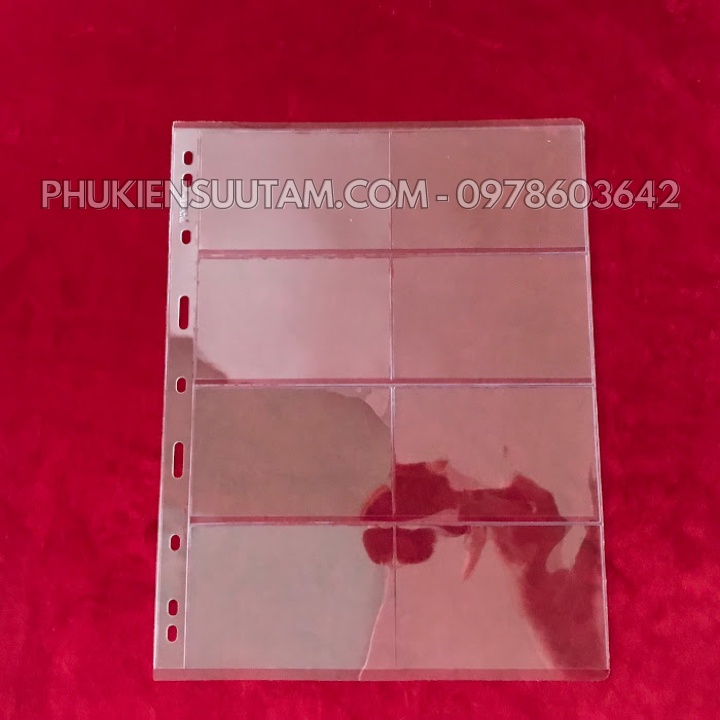 Phơi 8 ngăn trong đựng thẻ, tem thích hợp cho người sưu tầm tiết kiệm chi phí, không gian- SP001144
