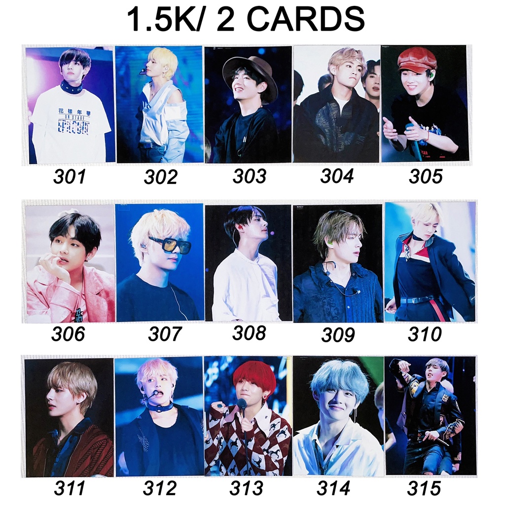 Sale set card hình của V BTS 3
