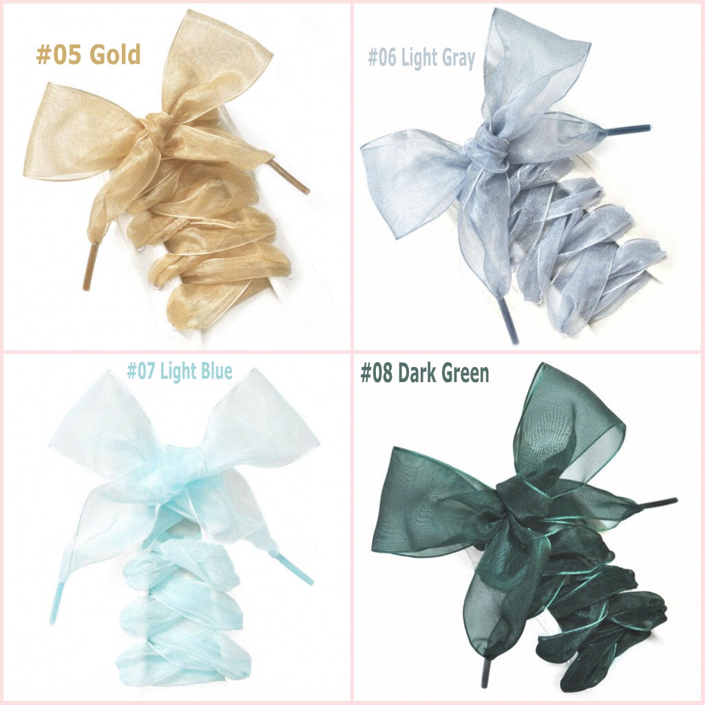 Dây giày thể thao bằng lụa satin thời trang