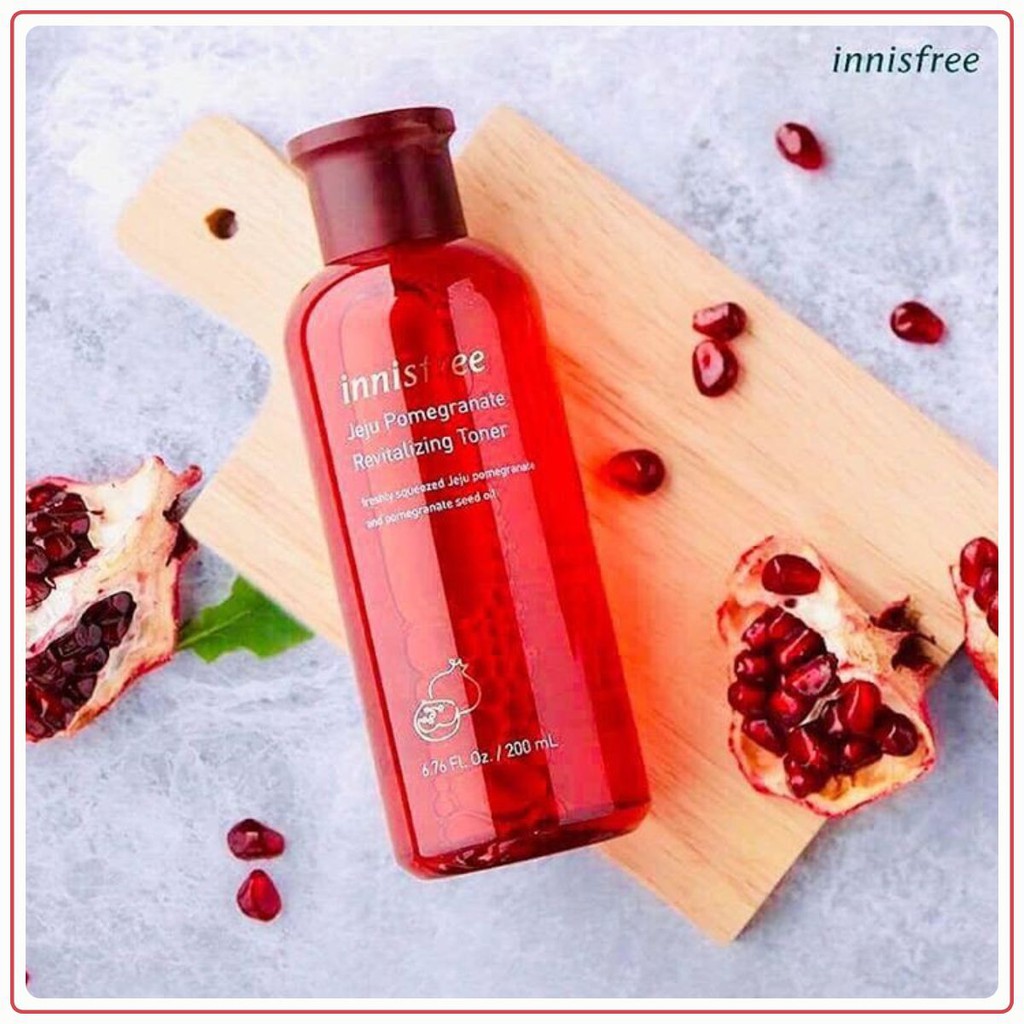 Nước Hoa Hồng Làm Sáng Da, Ngăn Ngừa Lão Hóa Chiết Xuất Từ Lựu Innisfree Jeju Pomegranate Revitalizing Toner 200ml