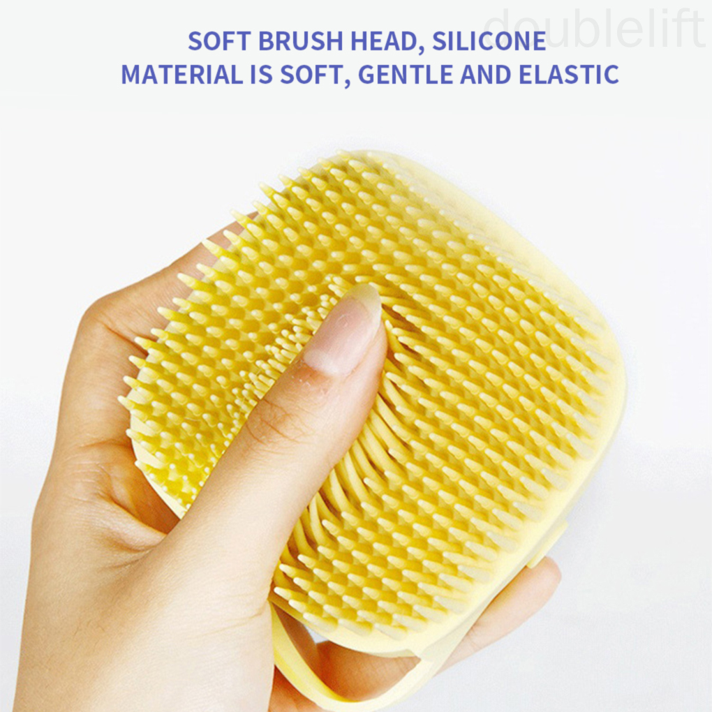 Bàn chải tắm massage cơ thể tẩy tế bào chết bằng silicon cho người lớn và trẻ em